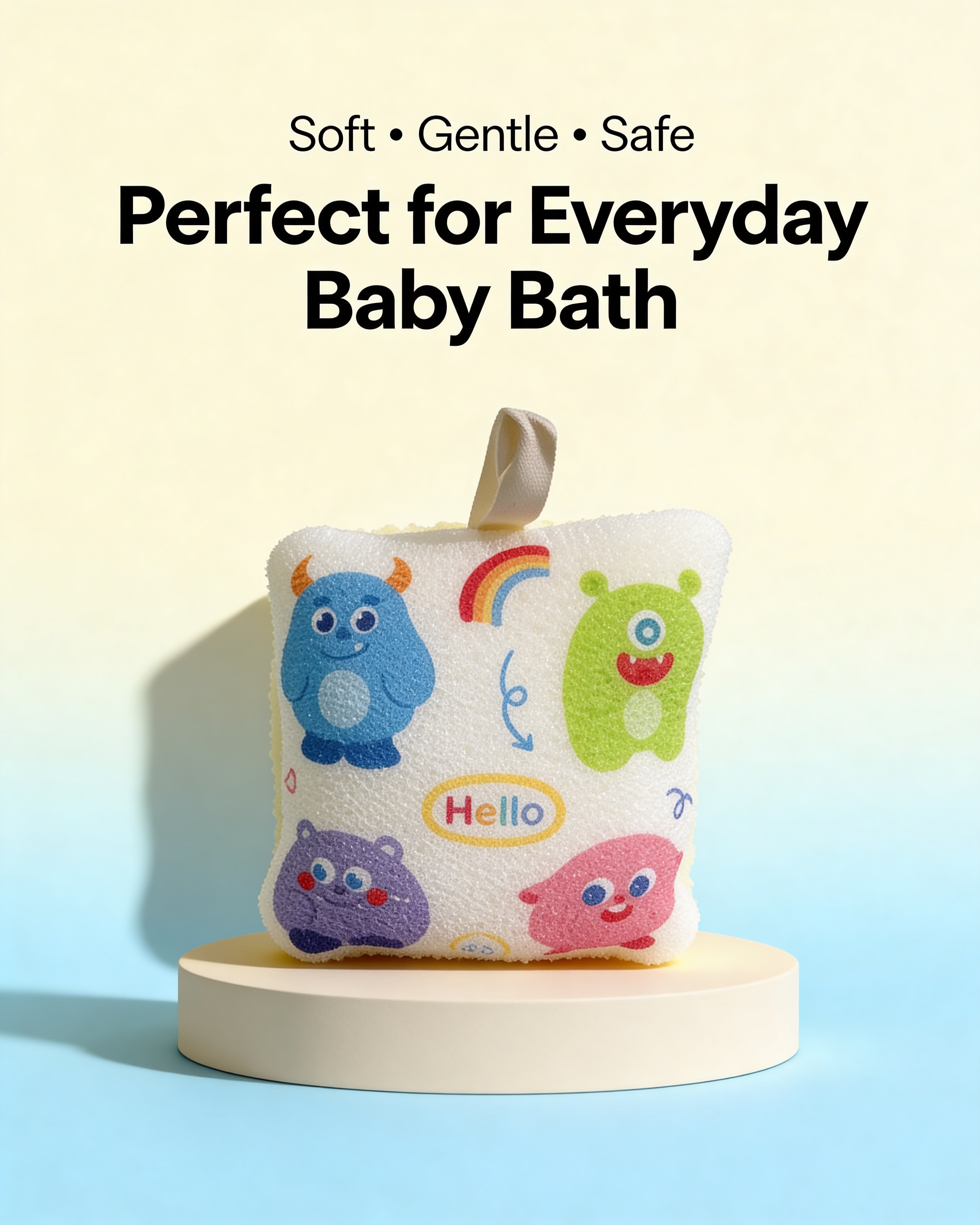 Premium Baby Diaper Combo Pack with Bathing Sponge